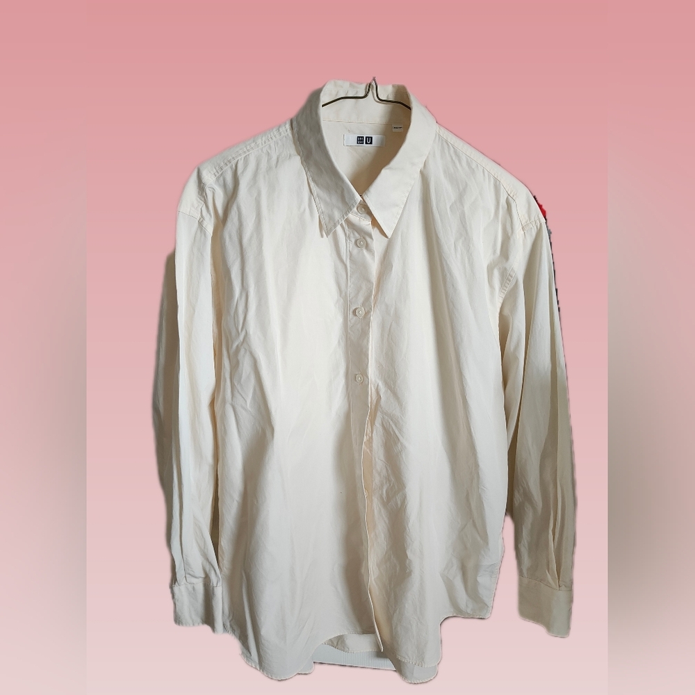 Uniqlo Women's Cream Shirt